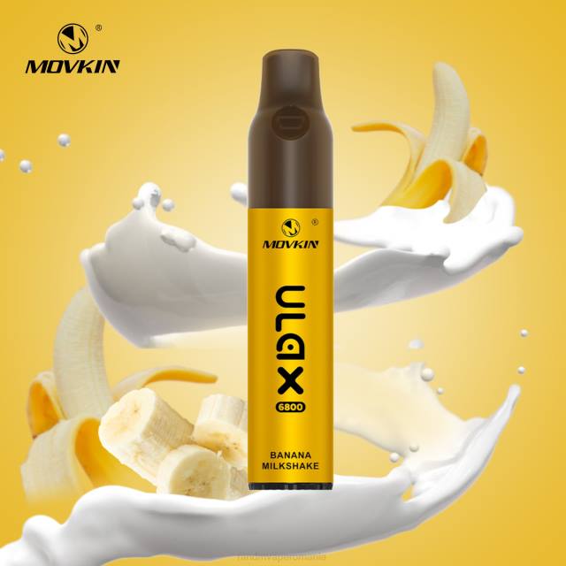 Best RandM Flavor - RandM Movkin Ulax 6800 (bobină ceramică) dispozitiv de vaporizare reîncărcabil de unică folosință HXFL65 milkshake de banane