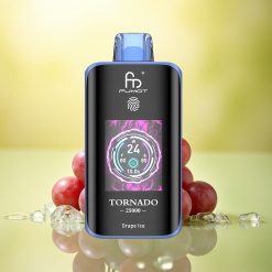 Fumot Tornado 25000 Puffs Gheață de Struguri cu 700mAh și 20ml