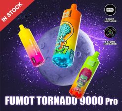 RandM Tornado Romania - Fumot RandM Tornado Dispozitiv de vape 9000 pro cu baterie și afișaj ejuice versiunea 2 HXFL213 gheață de pepene verde