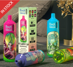 RandM Vapes - RandM Tornado Dispozitiv 9000 vape pod 1 buc versiunea 2 HXFL142 menta rece